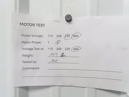 Elektrim 15041 CC025A AC Motor 7.5Hp 1750rpm 230/460v 3ph 213T TEFC