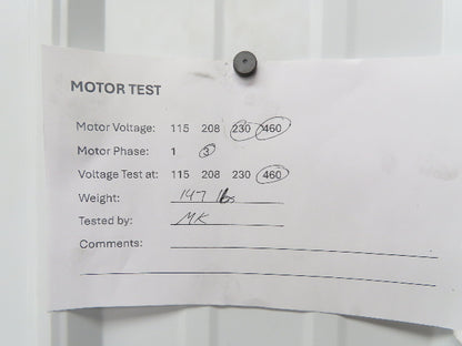 Elektrim 15041 CC025A AC Motor 7.5Hp 1750rpm 230/460v 3ph 213T TEFC
