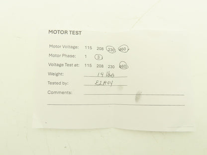 Boston Gear ACUT-B AC Motor.17Hp 1750 RPM 230/460V 3PH 42CZ C-Face Frame