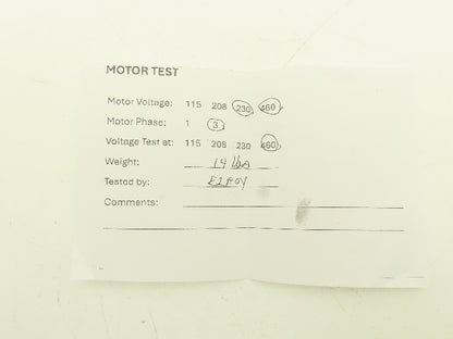 Boston Gear ACUT-B AC Motor.17Hp 1750 RPM 230/460V 3PH 42CZ C-Face Frame