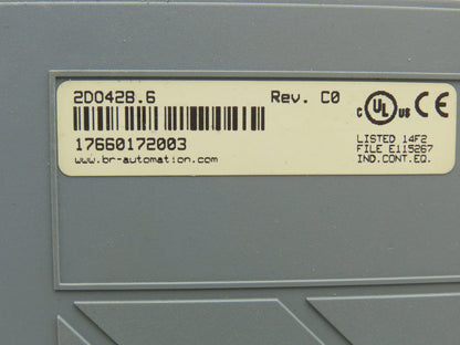 B&R Automation 2D0428.6 Digital Output Module DO 428 Tra 24VDC 2A Rev CO Cracked