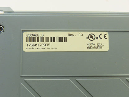 B&R Automation 2D0428.6 Digital Output Module DO 428 Tra 24VDC 2A Rev CO Cracked
