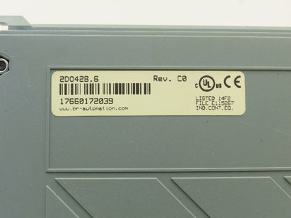 B&R Automation 2D0428.6 Digital Output Module DO 428 Tra 24VDC 2A Rev CO Cracked