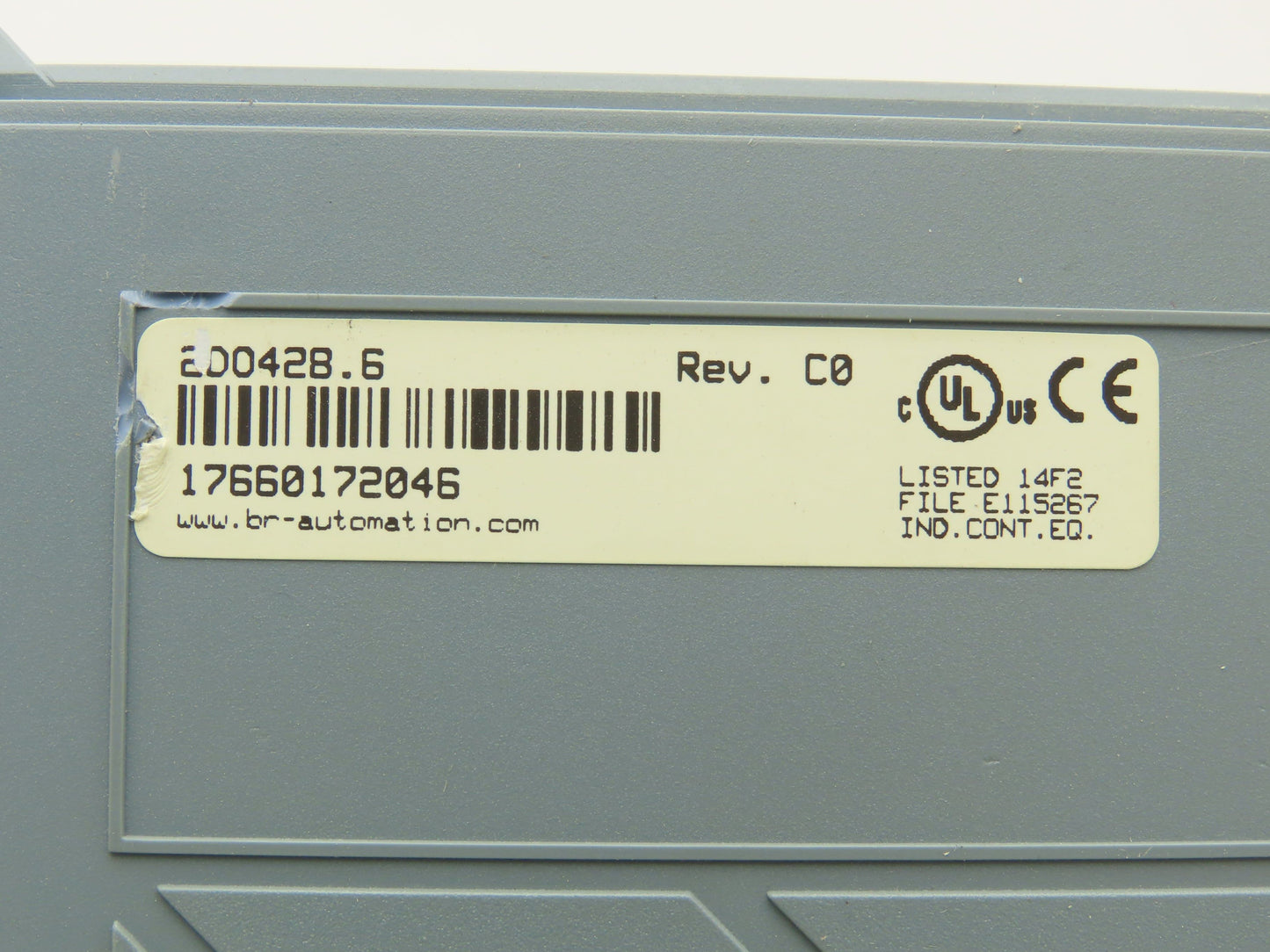 B&R Automation 2D0428.6 Digital Output Module DO 428 Tra 24VDC 2A Rev CO Cracked