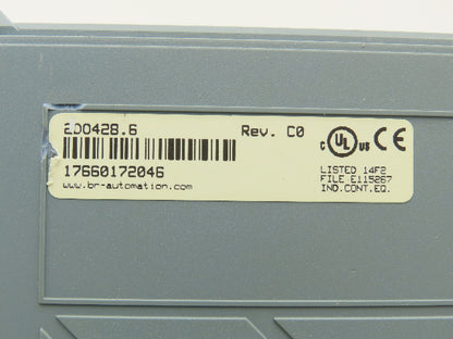 B&R Automation 2D0428.6 Digital Output Module DO 428 Tra 24VDC 2A Rev CO Cracked