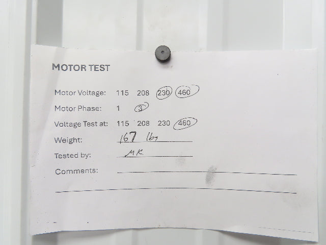Elektrim 15041 CC025A AC Motor 10Hp 1750rpm 230/460v 3ph 215T TEFC
