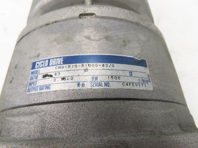 JULI AL 4E4-C1-1 Forklift Steering Motor 55V 1kw 51 RPM Cyclo Drive Gearmotor