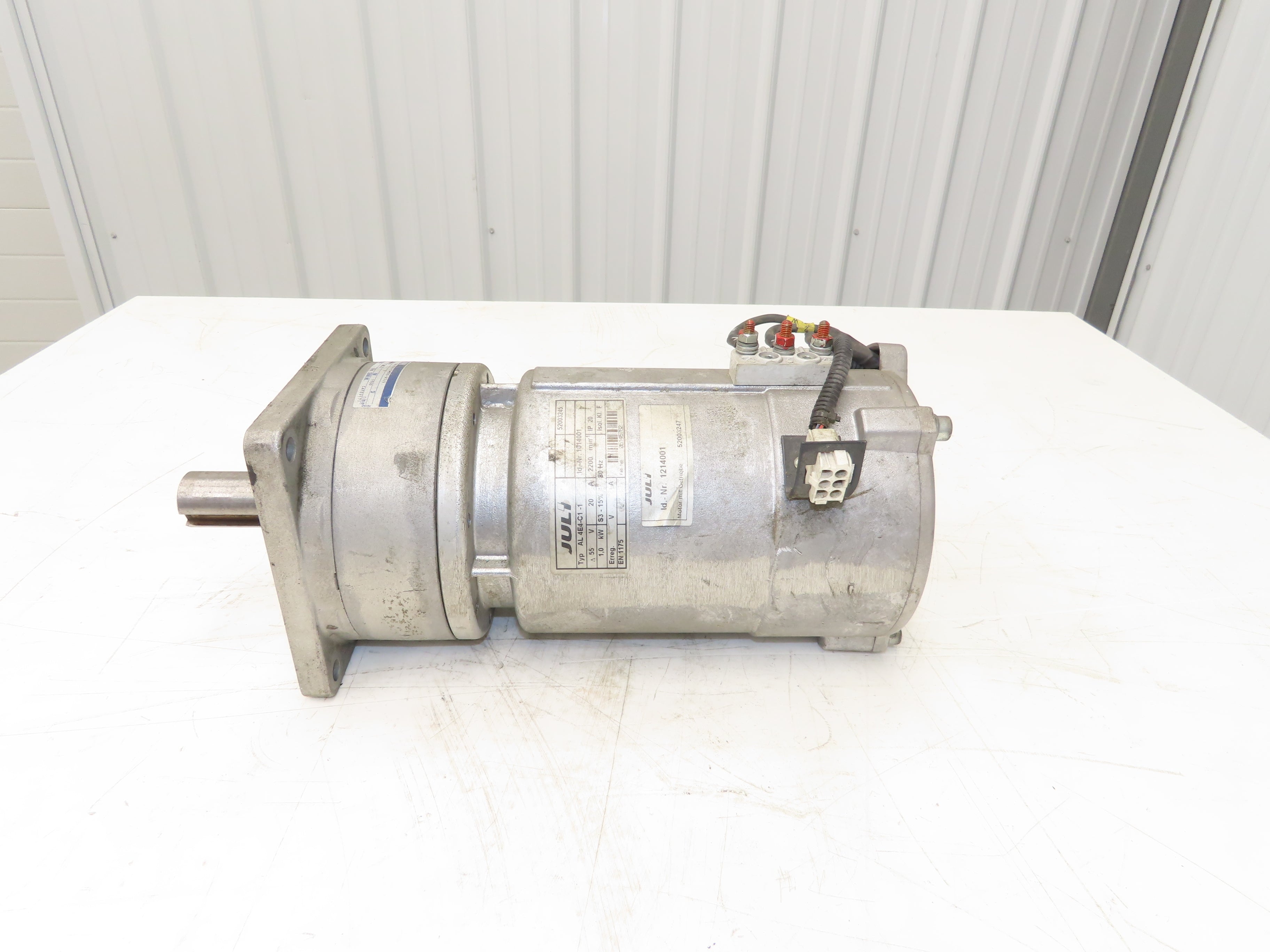 JULI AL 4E4-C1-1 Forklift Steering Motor 55V 1kw 51 RPM Cyclo Drive Ge ...
