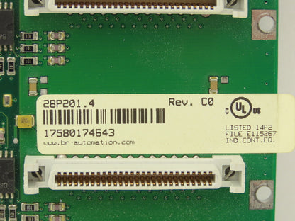 B&R 2BP201.4 PLC PCB Only For Mount Backplane Assembly REV CO