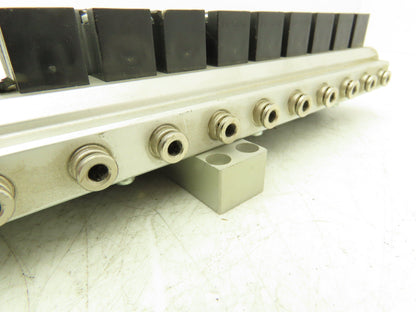 Pneumax OMRB213 Pneumatic Air Manifold Assembly 14 Valves 24vdc 145psi