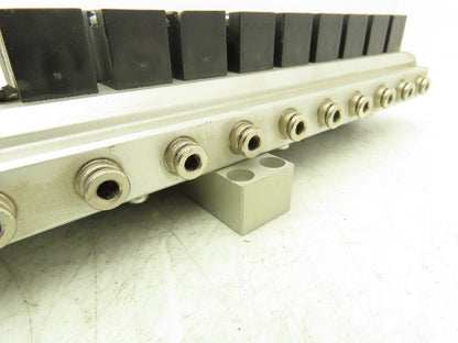 Pneumax OMRB213 Pneumatic Air Manifold Assembly 14 Valves 24vdc 145psi