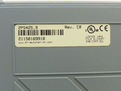 B&R Automation 2PS425.9 PLC Power Supply Module Rev CO