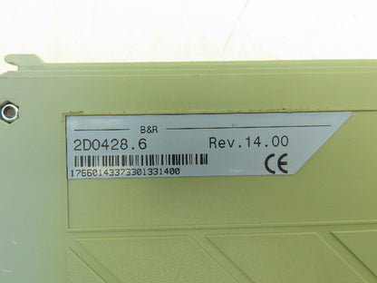 B&R Automation 2D0428.6 Digital Output Module DO 428 Tra 24VDC 2A Rev 14 Cracked