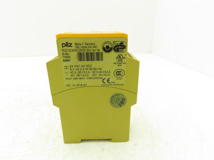 Pilz PNOZ X3 Safety Relay 24VAC 24VDC 3n/o 1n/c 1so 2.5W 60Hz