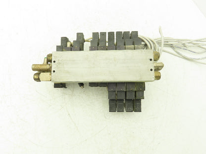 Pneumax Pneumatic 8-Station N331.0A Solenoid Valve Bank 24V