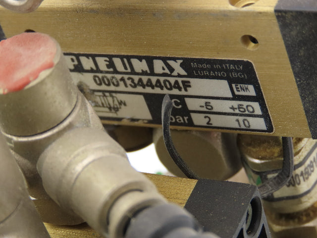 Pneumax Pneumatic 8-Station N331.0A Solenoid Valve Bank 24V