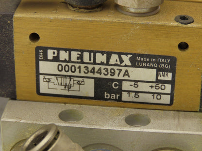 Pneumax Pneumatic 8-Station N331.0A Solenoid Valve Bank 24V