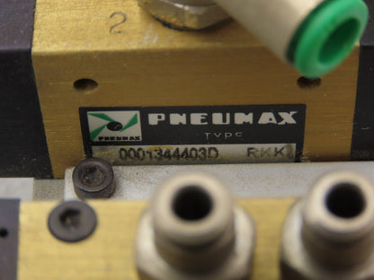 Pneumax Pneumatic 8-Station N331.0A Solenoid Valve Bank 24V