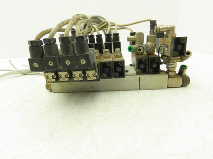 Pneumax Pneumatic 8-Station N331.0A Solenoid Valve Bank 24V