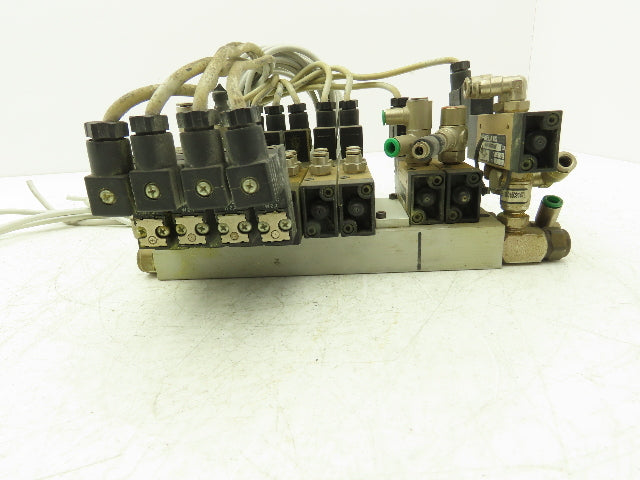 Pneumax Pneumatic 8-Station N331.0A Solenoid Valve Bank 24V