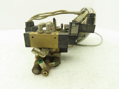 Pneumax Pneumatic 8-Station N331.0A Solenoid Valve Bank 24V