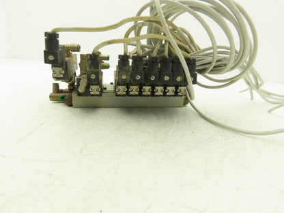 Pneumax Pneumatic 8-Station N331.0A Solenoid Valve Bank 24V