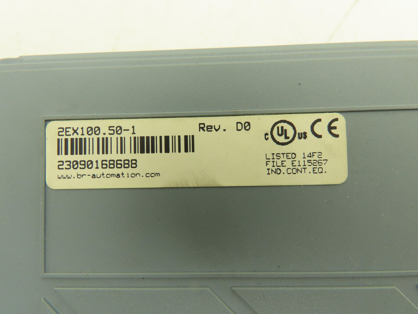 B&R Automation 2EX100.50-1 EX 100 Bus Controller Module Rev DO Cracked Housing