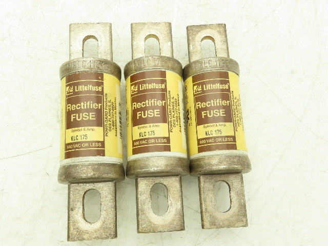 Littelfuse KLC 175 POWR-GARD Fuse 175A 600VAC Lot of 3