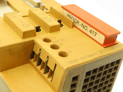 Siemens 6ES5 103-8MA03 PLC Processor CPU 24VDC In Memory Submodule 32k Rev 10