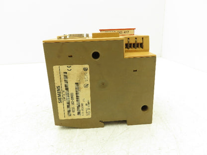 Siemens 6ES5 103-8MA03 PLC Processor CPU 24VDC In Memory Submodule 32k Rev 10
