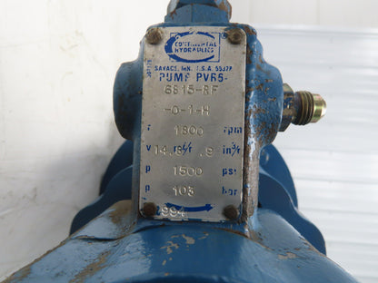 Continental PVR6-6B15-RF-0-1-H Hydraulic Pump 6gpm 1500psi 5Hp 230/460V Motor