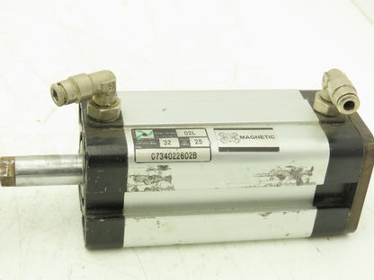 Pneumax 0734022602B Pneumatic Air Cylinder 32mm Bore 25mm stroke Lot of 8