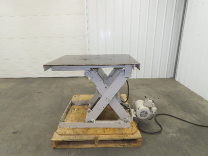 Autoquip 26W25 Hydraulic Scissor Lift Table 2000lb 26" Travel 30x40" Top 3Ph