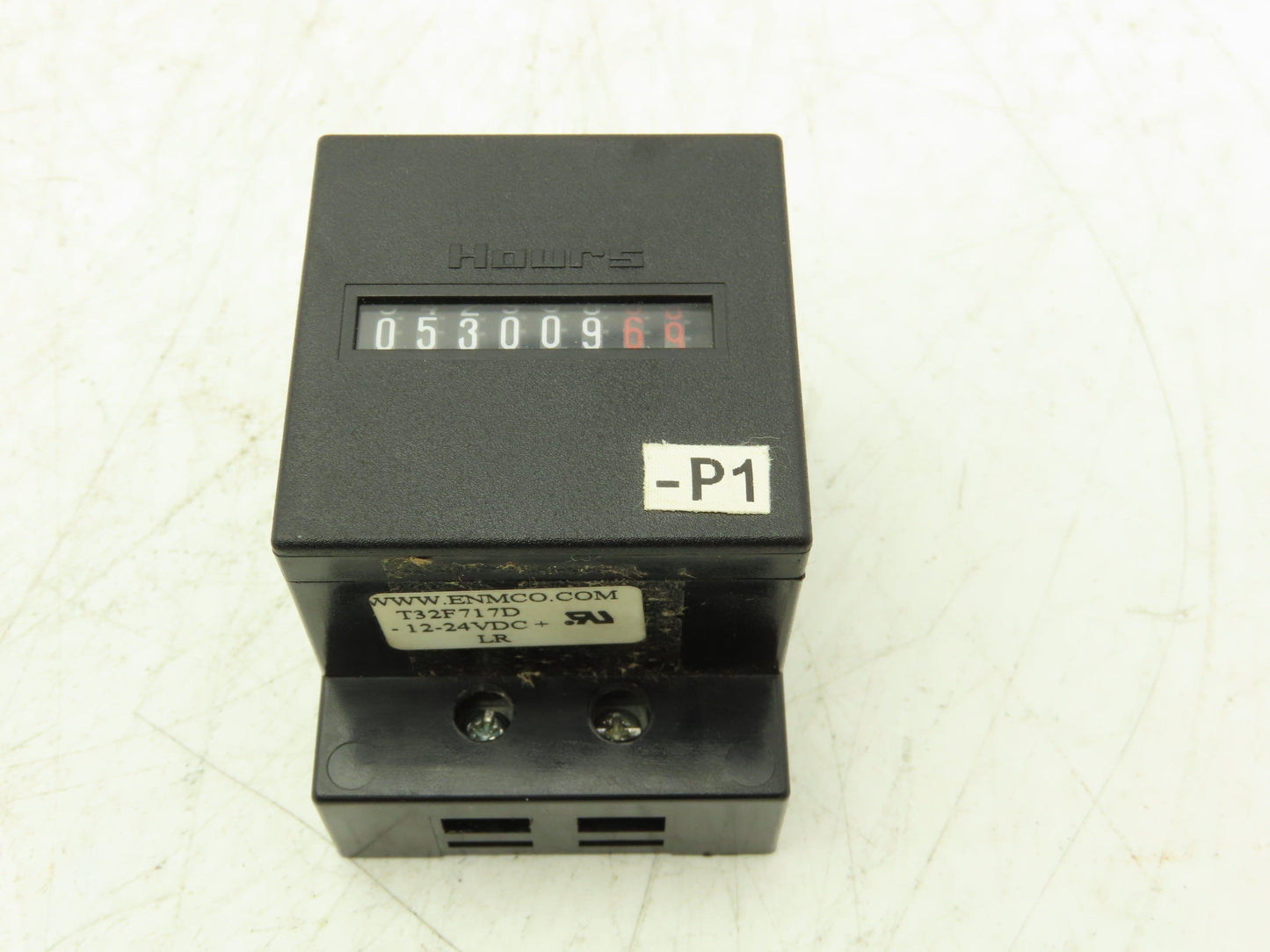 ENM Counting Instruments T32F717D AC/DC DIN Rail Mount Hour Meter 12/24VDC