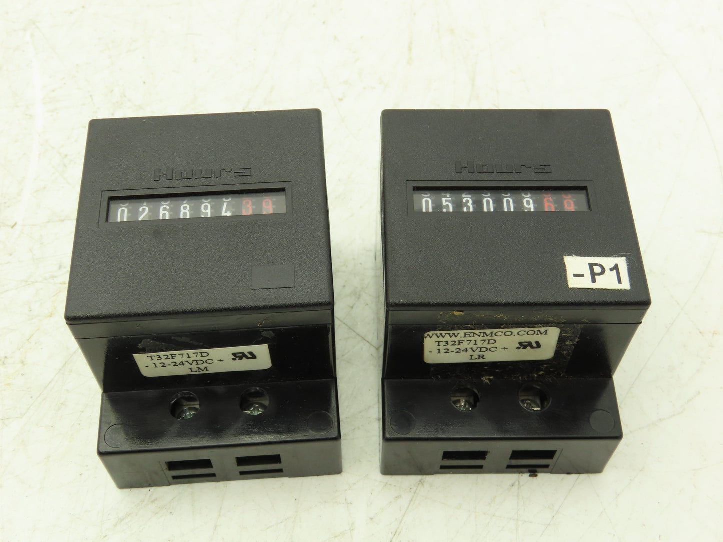 ENM Counting Instruments T32F717D AC/DC DIN Rail Mount Hour Meter 12/24VDC