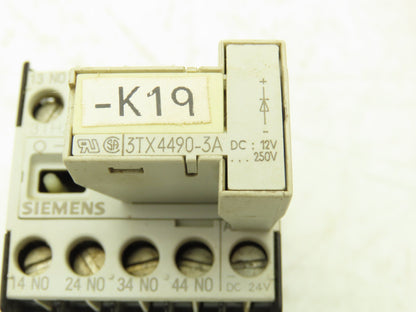 Siemens 3TH2040-0BB4 Contactor 4NO 1.5kW 10A Coil 24VDC Lot Of 11