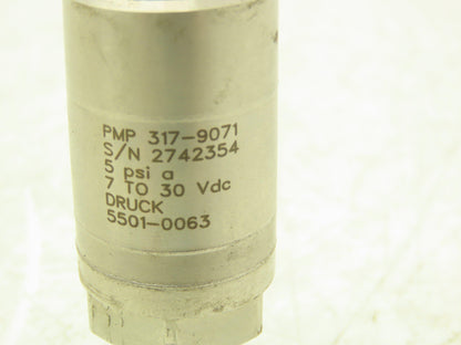 Druck PMP 317-9071 Pressure Transducer 7-30VDC 5psi