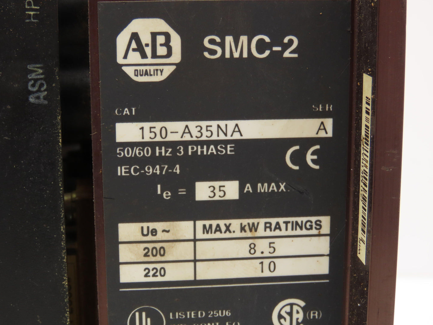 Allen Bradley 150-A35NA AC Drive 3Ph 230V Input 10Hp 230v Output Ser A