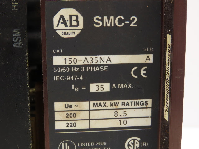 Allen Bradley 150-A35NA AC Drive 3Ph 230V Input 10Hp 230v Output Ser A