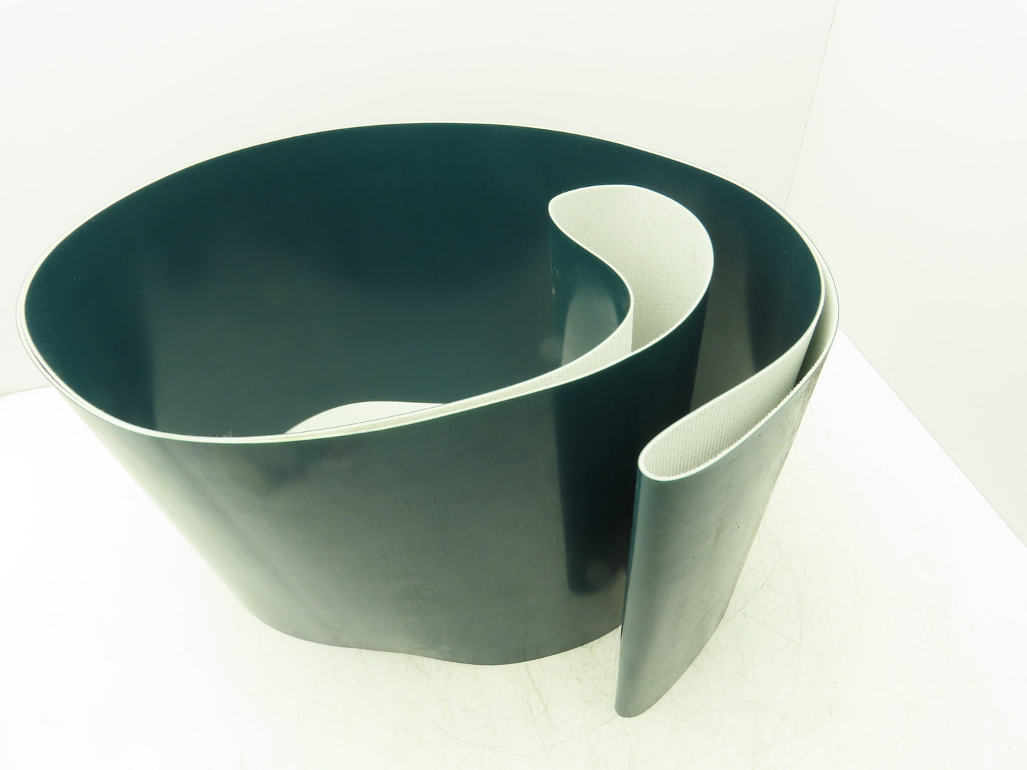 Smooth Top Conveyor Belt 14-1/2" Width x 145" Endless Green Rubber