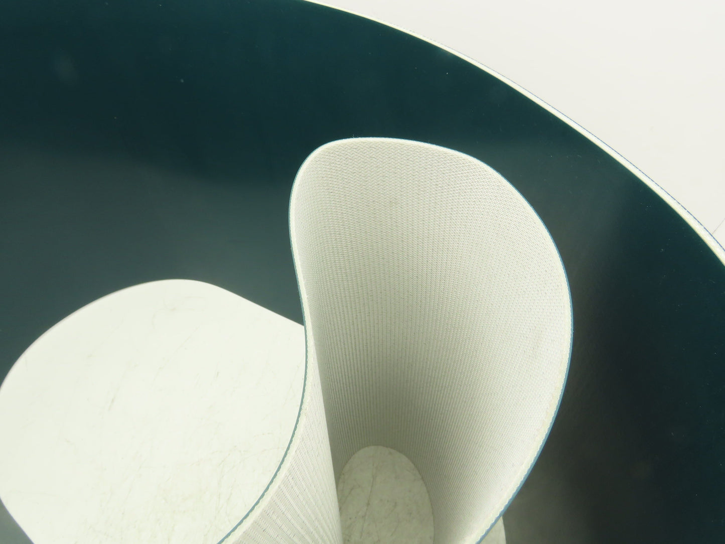 Smooth Top Conveyor Belt 14-1/2" Width x 145" Endless Green Rubber