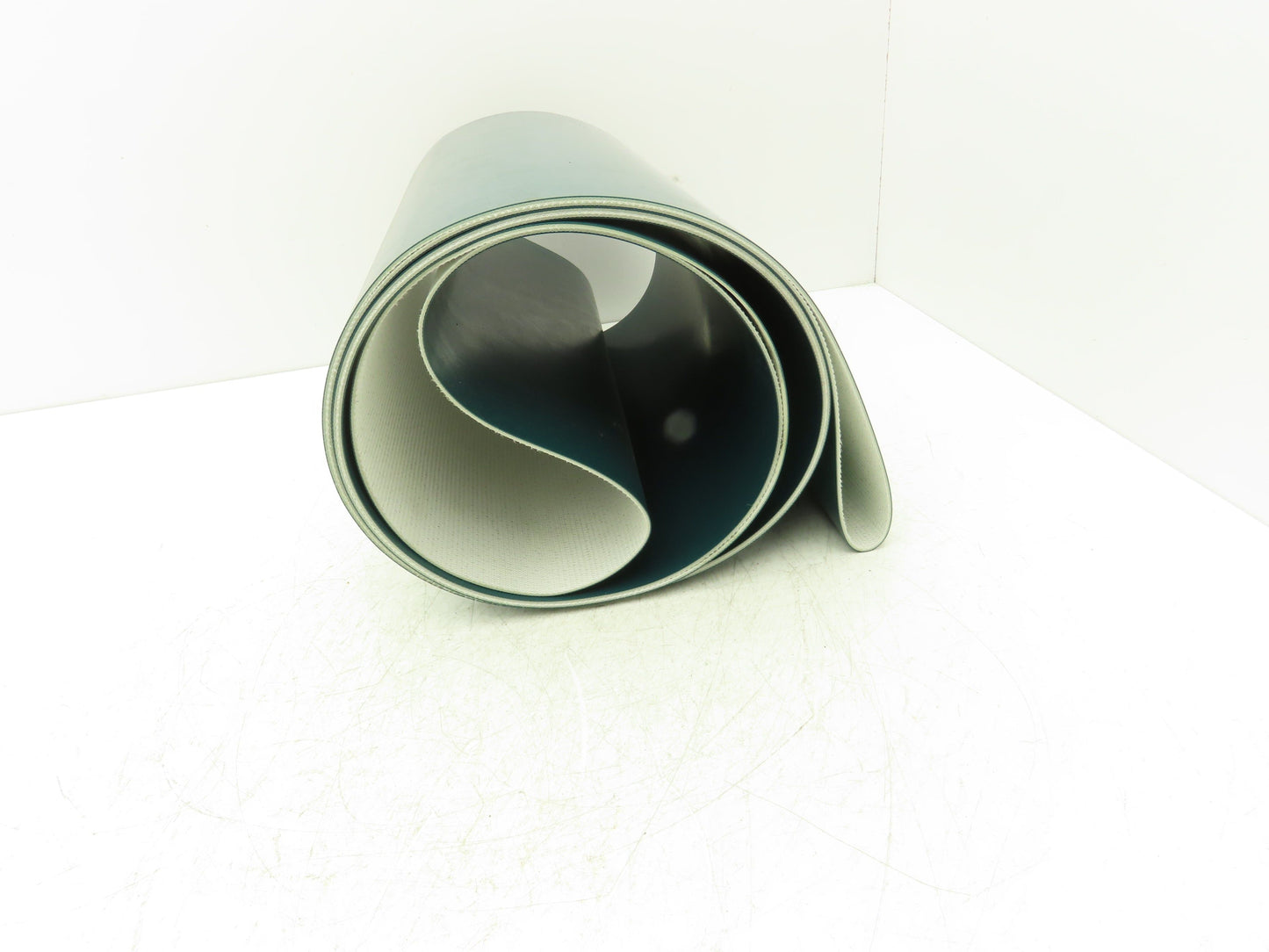 Smooth Top Conveyor Belt 14-1/2" Width x 145" Endless Green Rubber