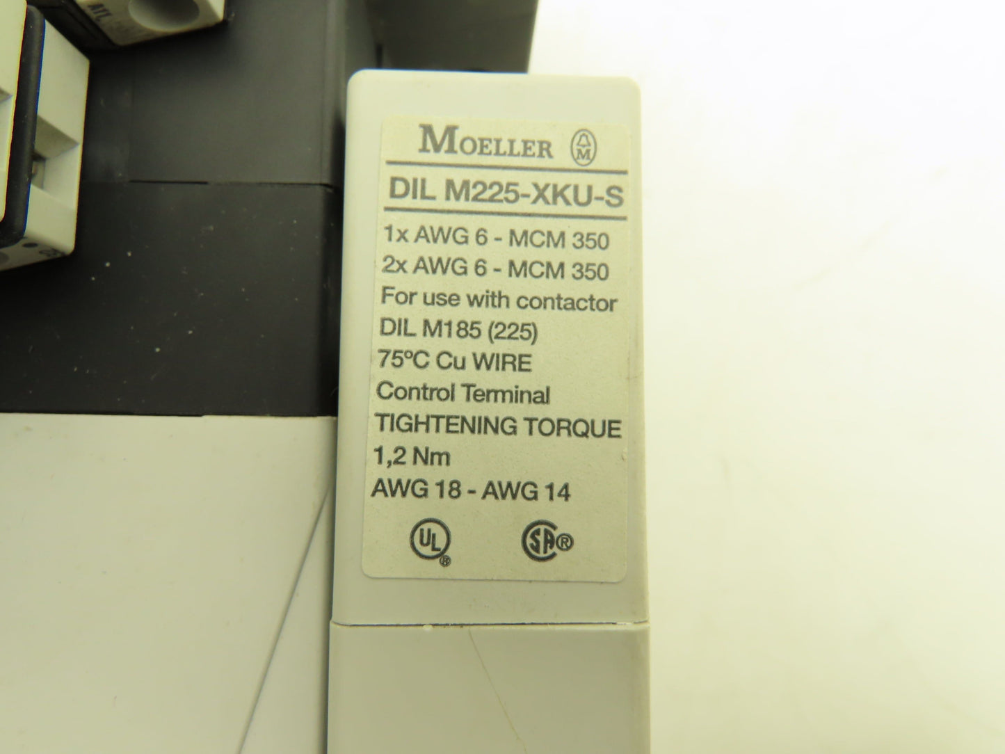 Moeller Motor Starter Contactor Overload Relay 600V 225A 150Hp