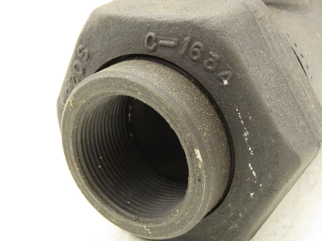 Apollo 73-407-01 Steel Ball Valve Double Union 1-1/2" FNPT Threaded Ends 3000psi