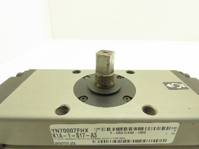 SMC T-CRA1LX80-180C Pneumatic Rotary Actuator Cylinder  80mm Bore 180mm Stroke