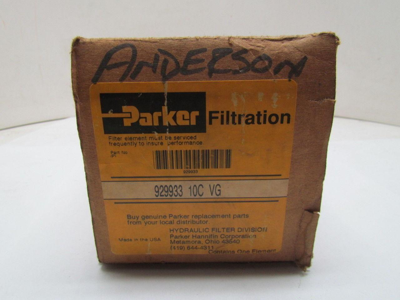 Parker 92993 10C PG Hydraulic Filter Element NIB