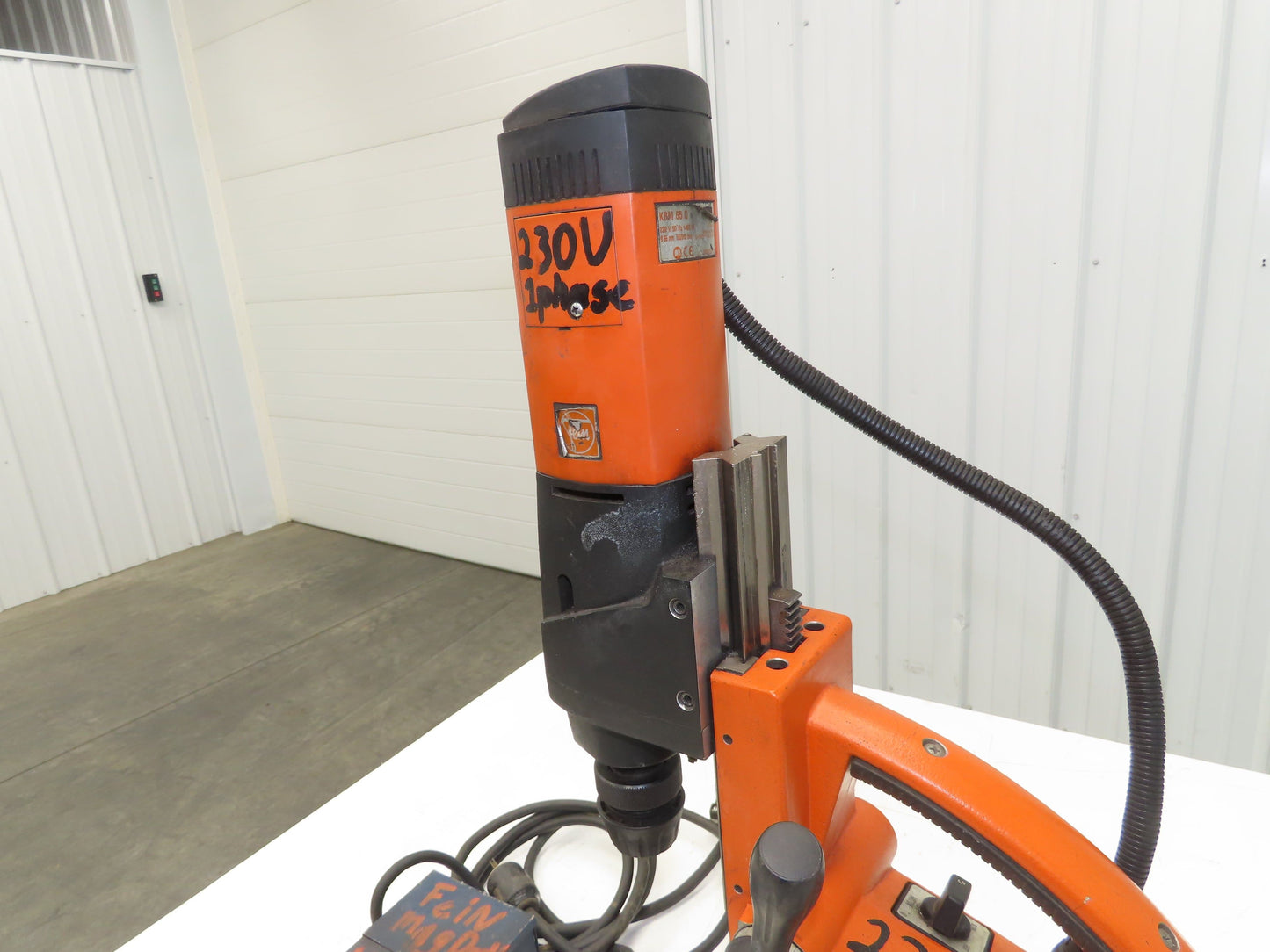Fein KBM-65-Q 65MM Reversible Magnetic Drill 230V Quick-IN Adaptor