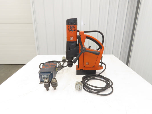 Fein KBM-65-Q 65MM Reversible Magnetic Drill 230V Quick-IN Adaptor