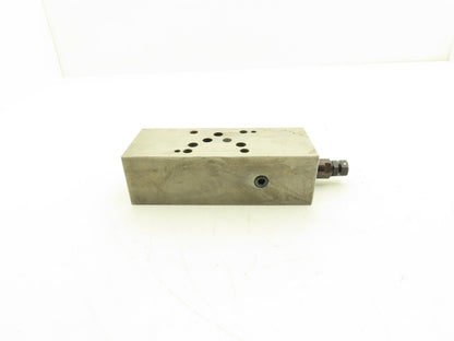 Toyo Oki HK-03101 Aluminum Sandwich Manifold Block w/Relief Valves