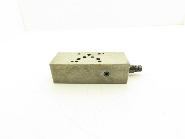 Toyo Oki HK-03101 Aluminum Sandwich Manifold Block w/Relief Valves